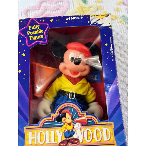 Vintage Arco Hollywood Mickey Mouse Posable Figure Director Megaphone No. 6322